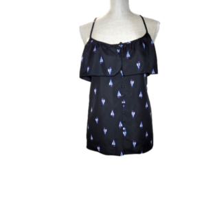 Attention - NEW W/TAGS Flowy Blouse - Large - Black